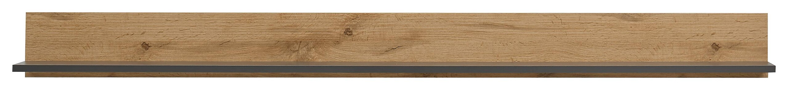 Wandboard City Eiche Wotan Nachbildung anthrazit B/H/T: ca. 170x15x20 cm