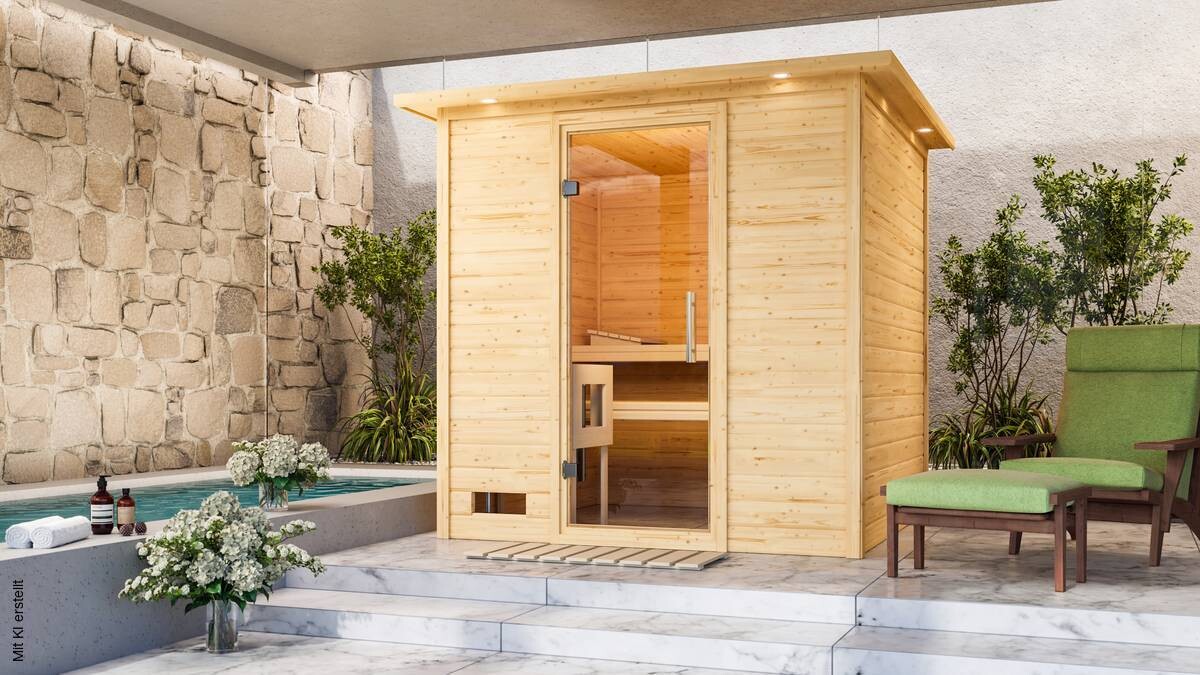 Karibu Sauna Maxi B/H/T: ca. 196x200x196 cm
