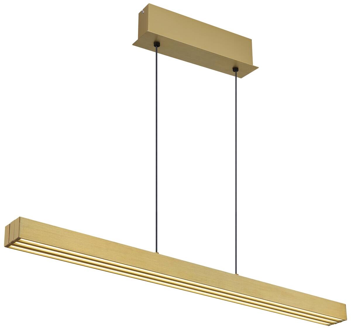 GLOBO LED-Pendelleuchte altmessing Aluminium B/H/L: ca. 7,5x150x150 cm 1 Brennstellen