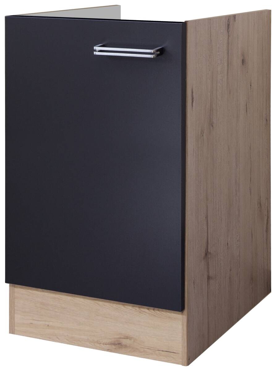 Unterschrank Elva anthrazit B/H/T: ca. 50x86x60 cm | anthrazit | 50,00/86,00/60,00 cm