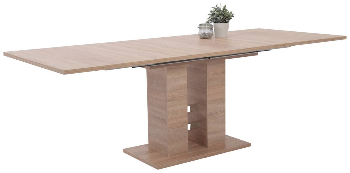 Essgruppe Paula III Eiche anthrazit Microfaser B/H/T: ca. 220x76x90 cm