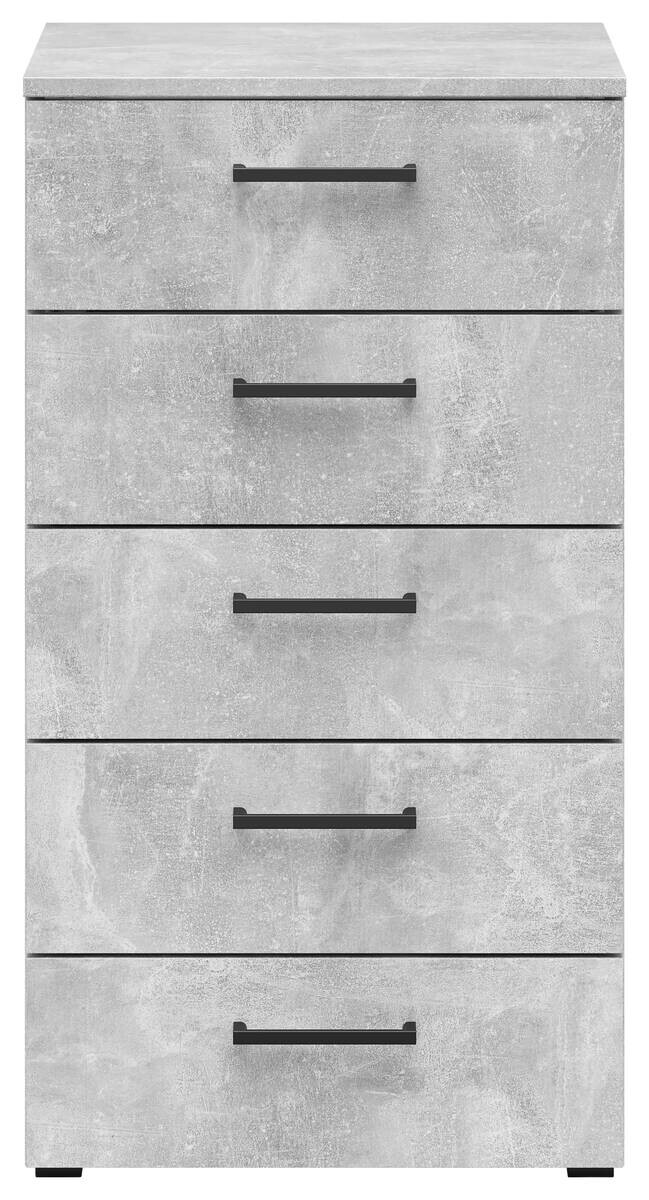 Kommode Multi-Stauraum Typ 14 Beton Optik B/H/T: ca. 45x83x40 cm
