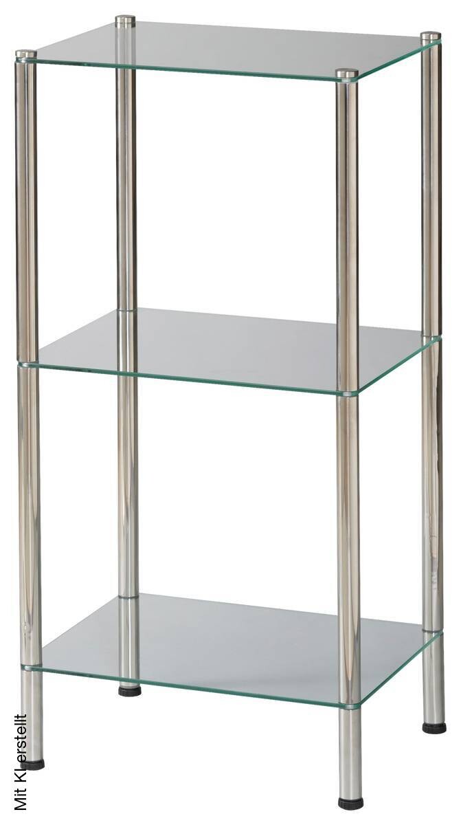 Badregal Edelstahl Edelstahl B/H/T: ca. 40x112x30 cm