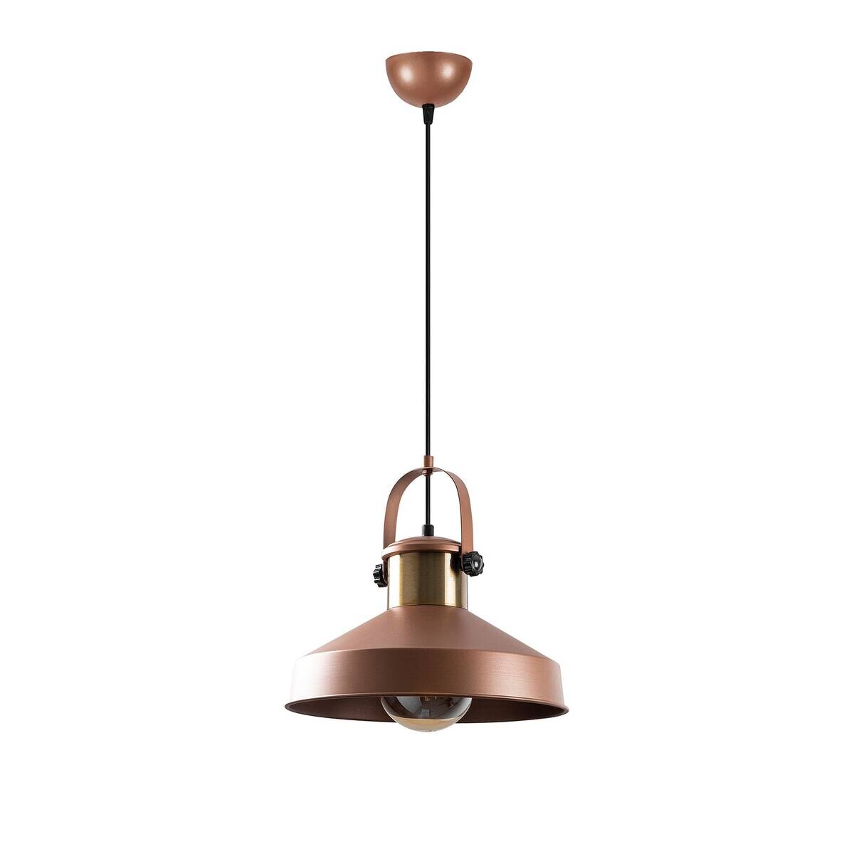 Opviq Pendelleuchte Kupfer B/H/T: ca. 35x134x35 cm E27 1 Brennstellen