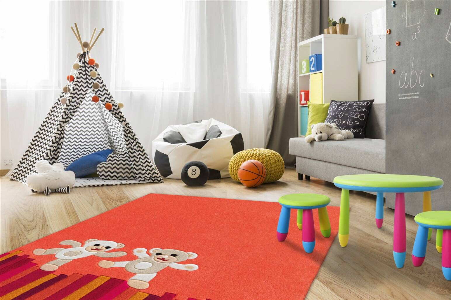 Arte Espina Kurzflorteppich Joy 4117 mehrfarbig B/L: ca. 110x160 cm