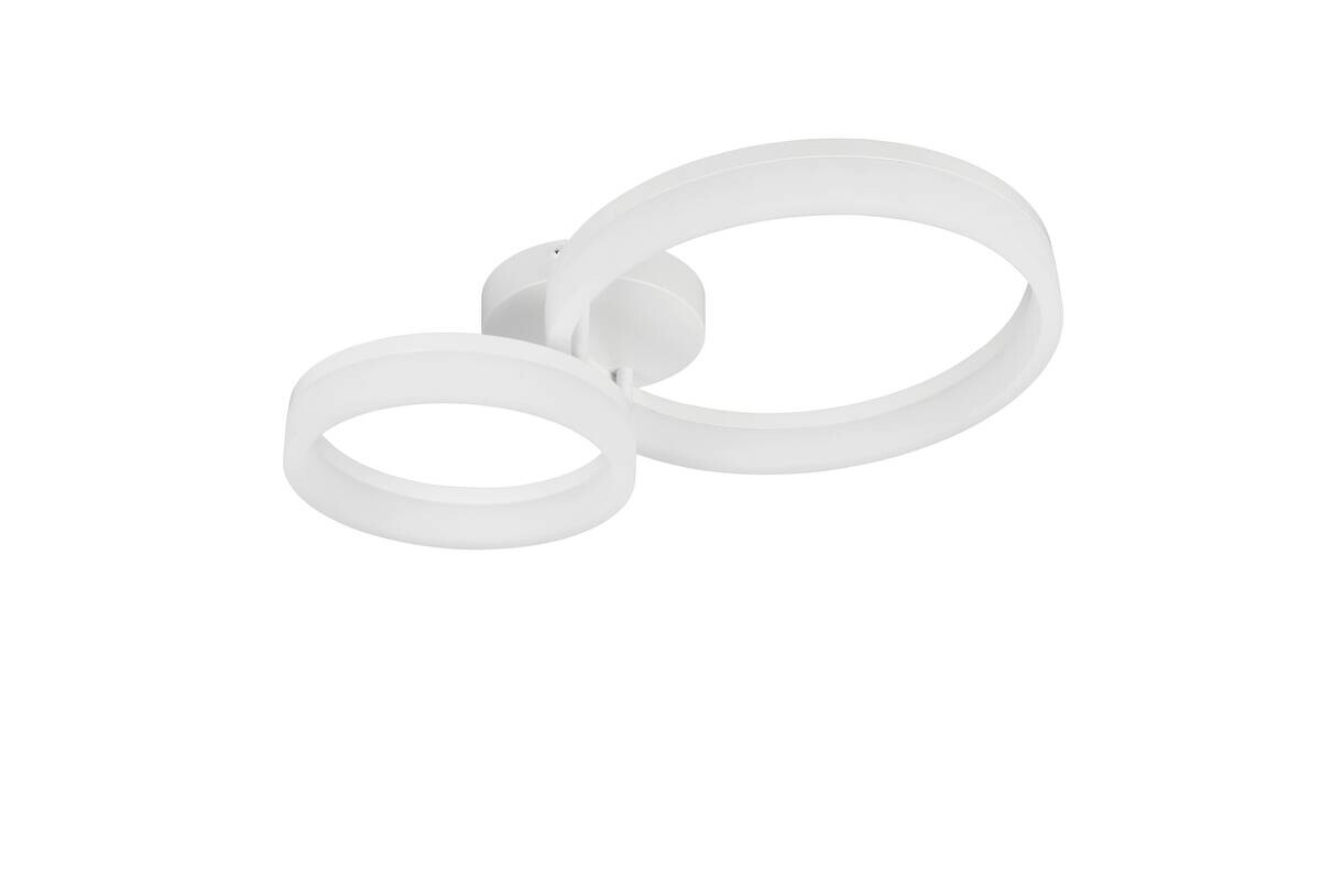 Reality LED-Deckenleuchte Scope weiß Metall Kunststoff B/L: ca. 33x51 cm