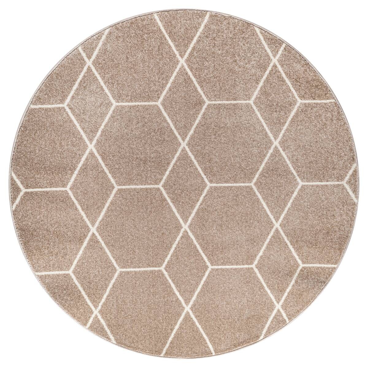 Sanat Teppich Trellis beige B/L: ca. 200x200 cm