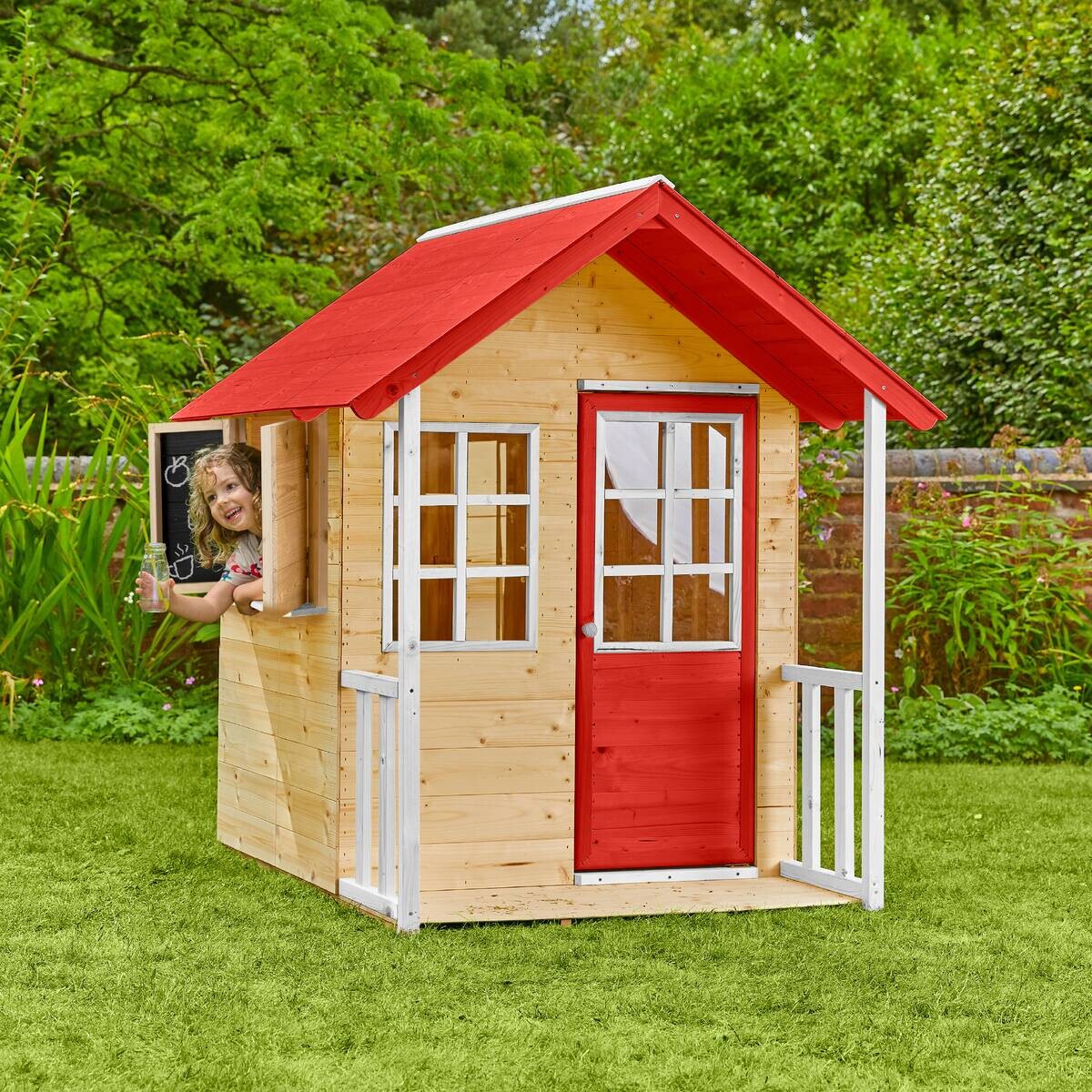 Zwerkules Spielhaus Lolla grau B/H/L: ca. 120x139x135 cm