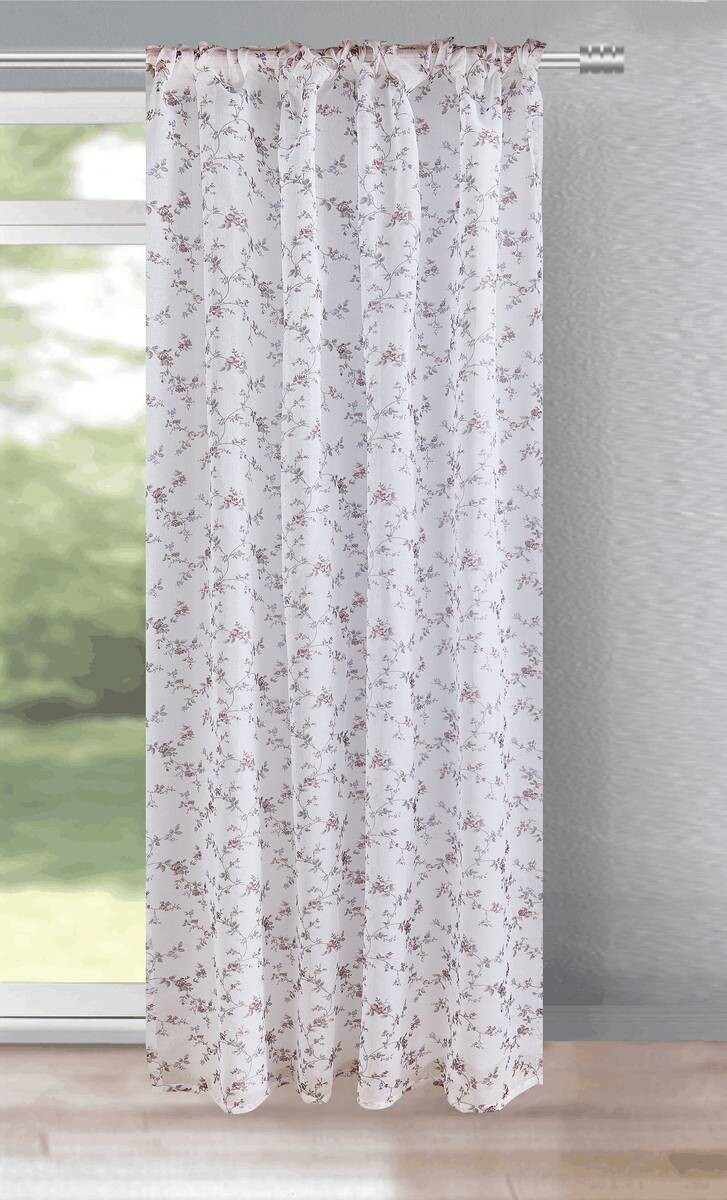 Kombivorhang Florina weiß B/L: ca. 140x245 cm