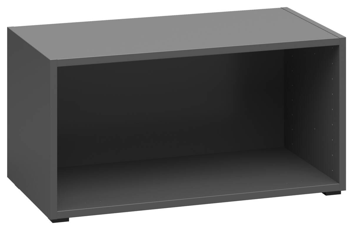 Regal System 64 anthrazit matt B/H/T: ca. 64x32x33 cm