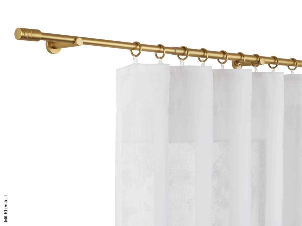 ondeco Stilgarnituren rillcube gold Metall ausziehbar von ca. 160 bis 280 cm 1.0 Läufe