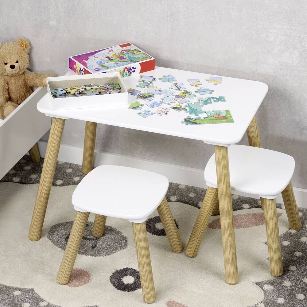 Kindertisch natur Holz B/H/L: ca. 38x43,5x58 cm
