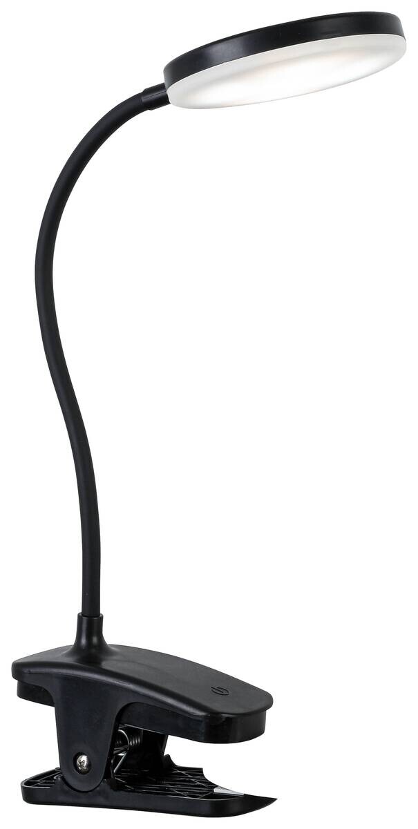 Nolo Tischleuchte Noah schwarz Kunststoff B/H/L: ca. 6,5x52x14 cm