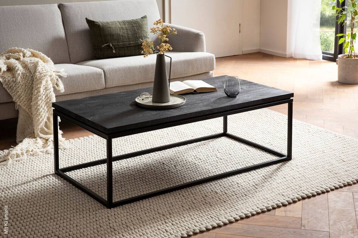Couchtisch schwarz B/H/T: ca. 120x40x60 cm