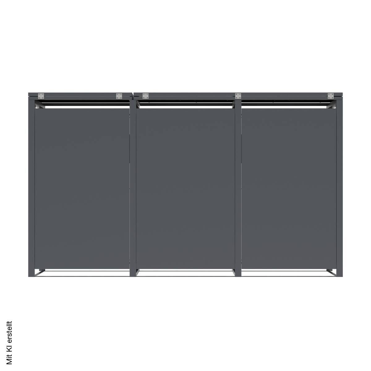 Westmann Mülltonnenbox Varius Holzoptik B/H/L: ca. 198x116x80 cm