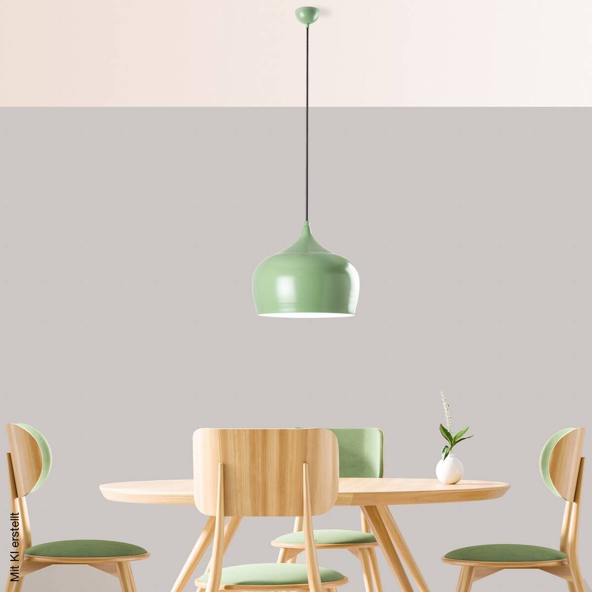 Opviq Pendelleuchte minze B/H/T: ca. 28x125x28 cm E27 1 Brennstellen