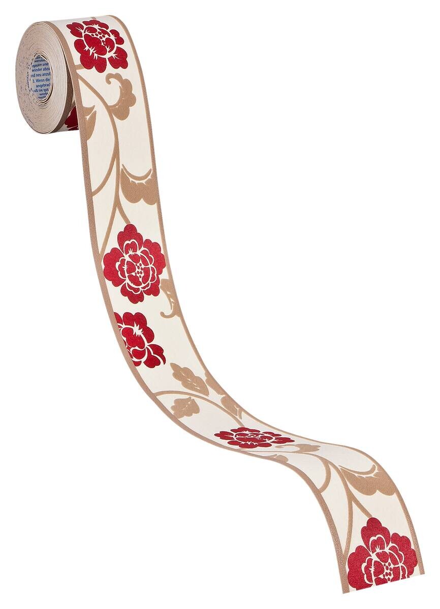 A.S.Creation Bordüre beige braun rot B/H/D: ca. 5x500x8,3 cm