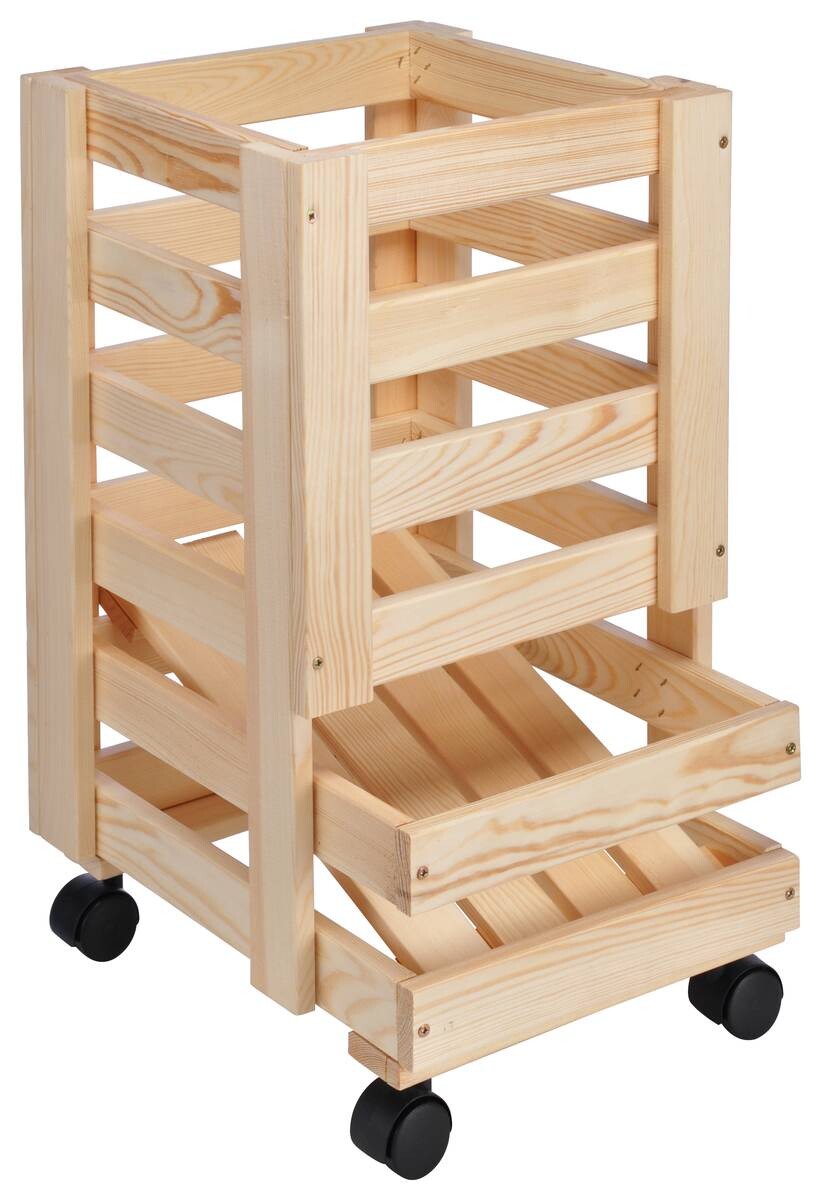 HI Kartoffel- und Obstkiste natur Holz Fichte B/H/T: ca. 30x52,5x37 cm
