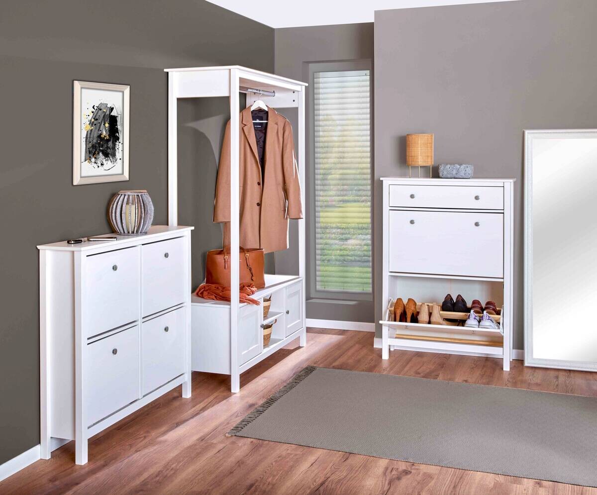 Schuhkipper Polina weiß B/H/T: ca. 107x101x25 cm