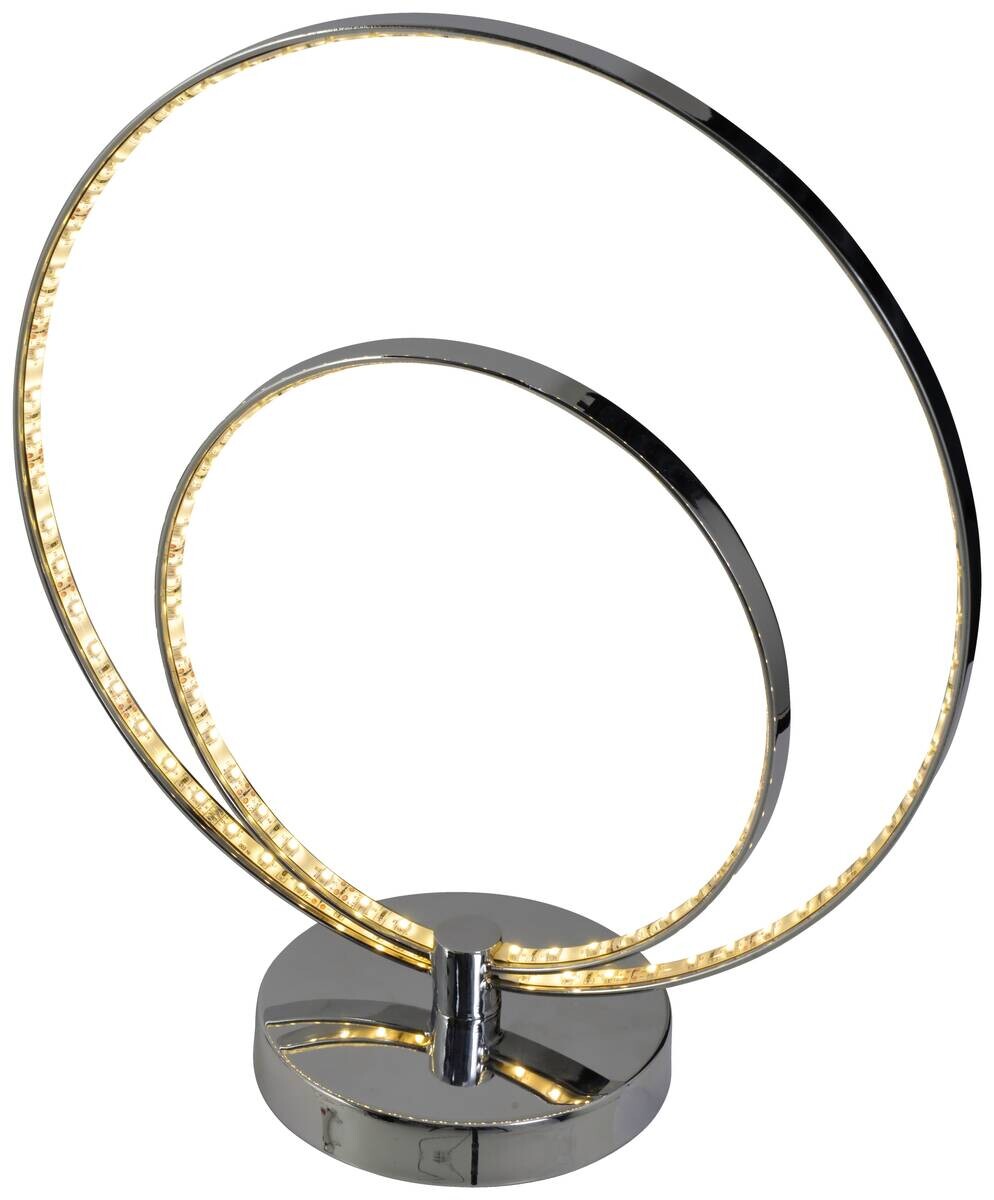 Näve Leuchten Tischleuchte 3100042 Chrom Metall B/H/T: ca. 18x38,5x35 cm null 2 Brennstellen