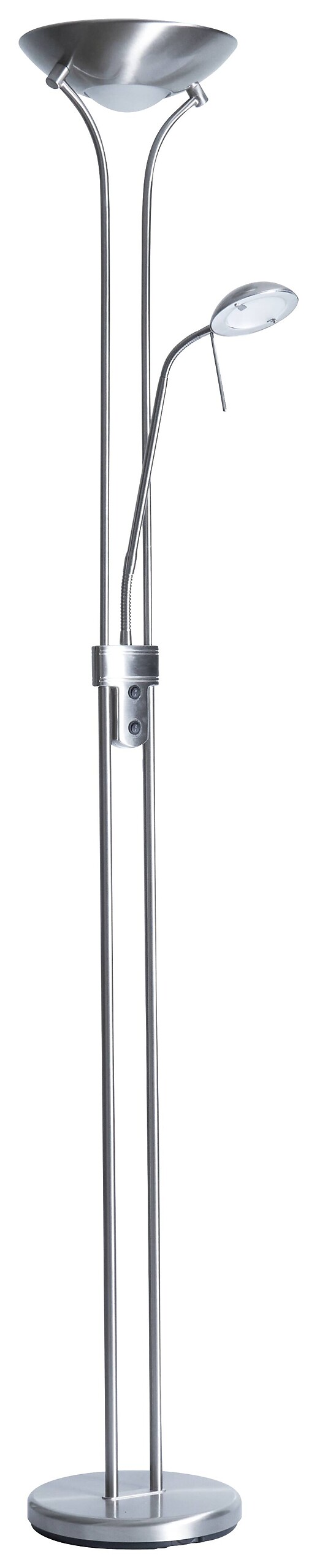 POCOline LED-Stehleuchte Lobo nickel Metall Acryl H/D: ca. 173x26 cm