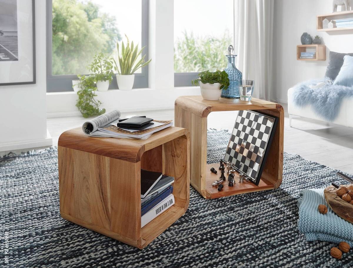 Regal 2er-Set. natur