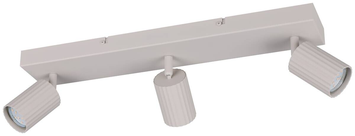 Reality Spot 3-flg. Soka grau Metall B/H/L: ca. 50x14,5x9 cm GU10 3 Brennstellen