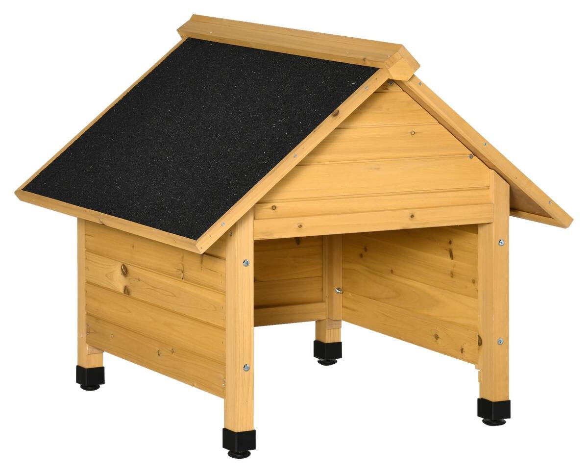 Outsunny Mährobotergarage natur B/H/L: ca. 76x70x75 cm