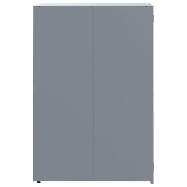 vidaXL Mülltonnenbox grau