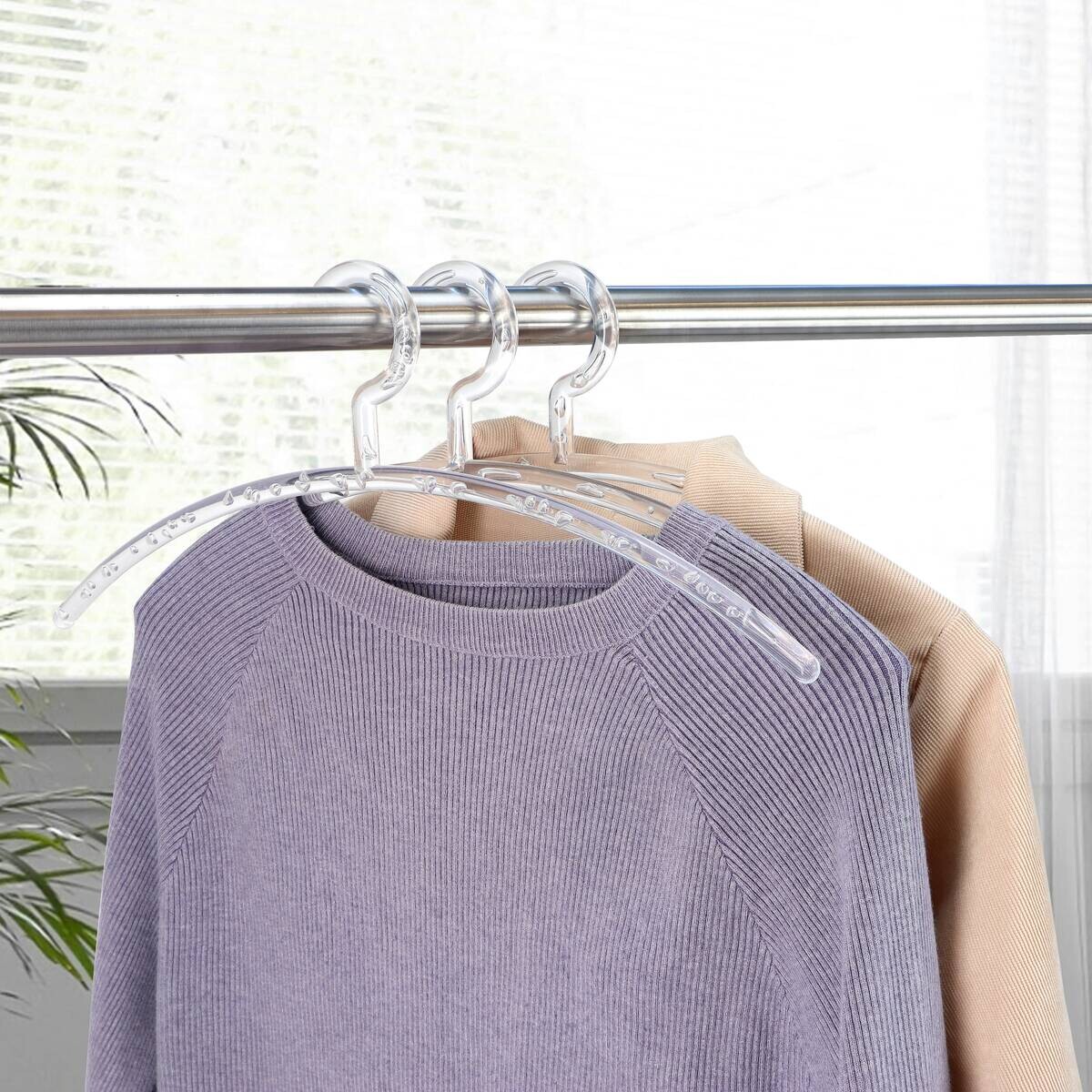 POCOline Kleiderbügel weiß Kunststoff