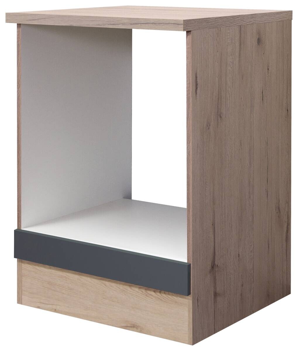 Herdumbauschrank Morena grau matt B/H/T: ca. 60x85x60 cm