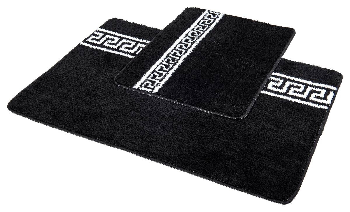 Badgarnitur schwarz Oberseite: 100% Polyester Unterseite: 100% Latex B/L: ca. 80x55 cm