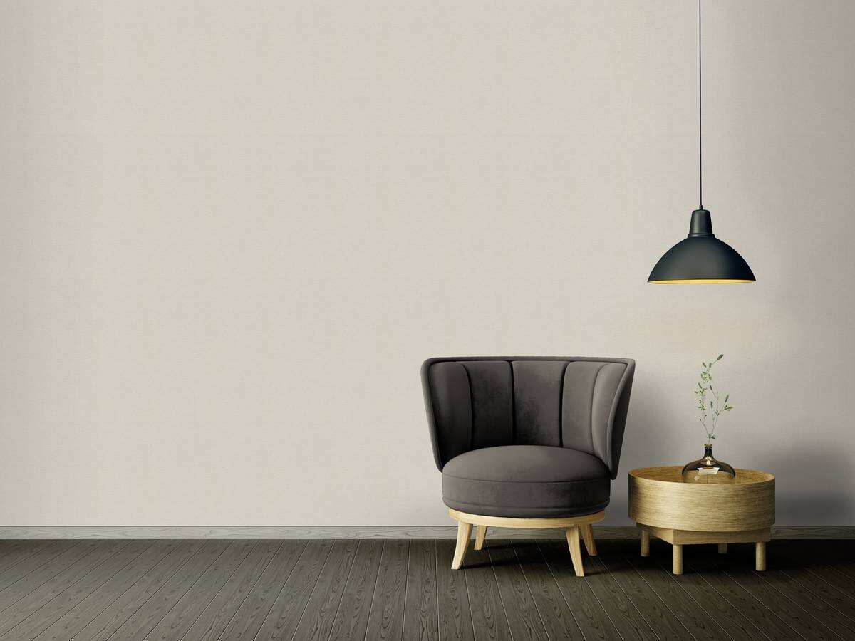 Vliestapete Uni beige B/L: ca. 53x1005 cm