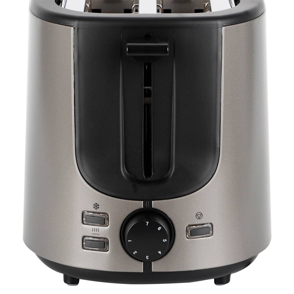 Emerio Toastautomat schwarz titanfarbig Kunststoff B/H/L: ca. 17,8x24,2x30 cm