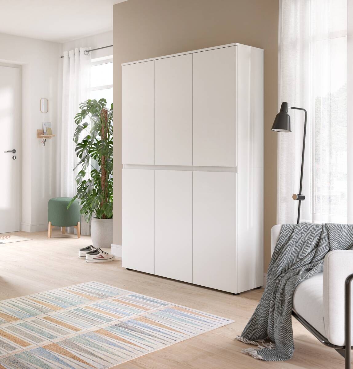 Schrank SCARPA weiß B/H/T: ca. 105x175x37 cm