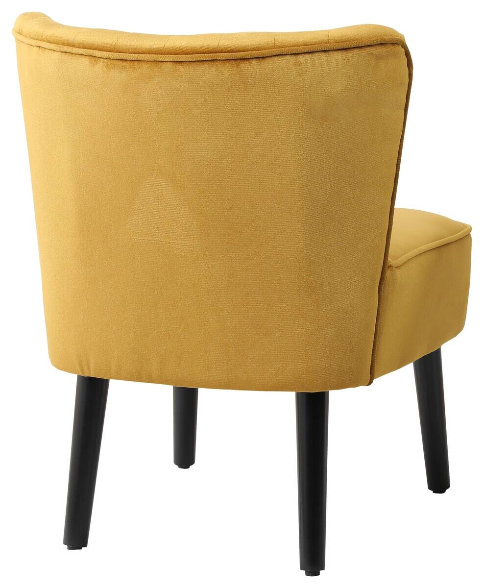 Sessel Emily gold Microfaser B/H/T: ca. 57x76x72 cm
