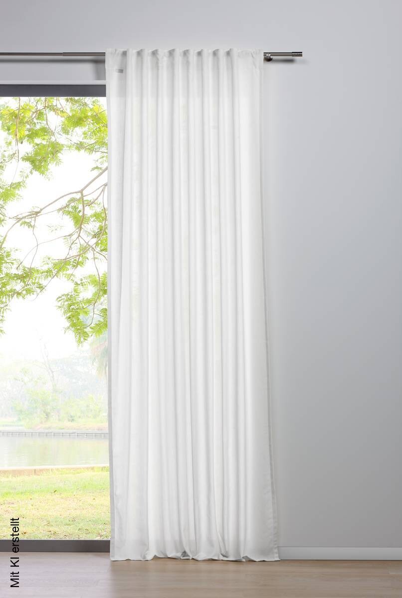 Kombivorhang 2er Pack Mood weiß 100% Polyester B/L: ca. 135x245 cm