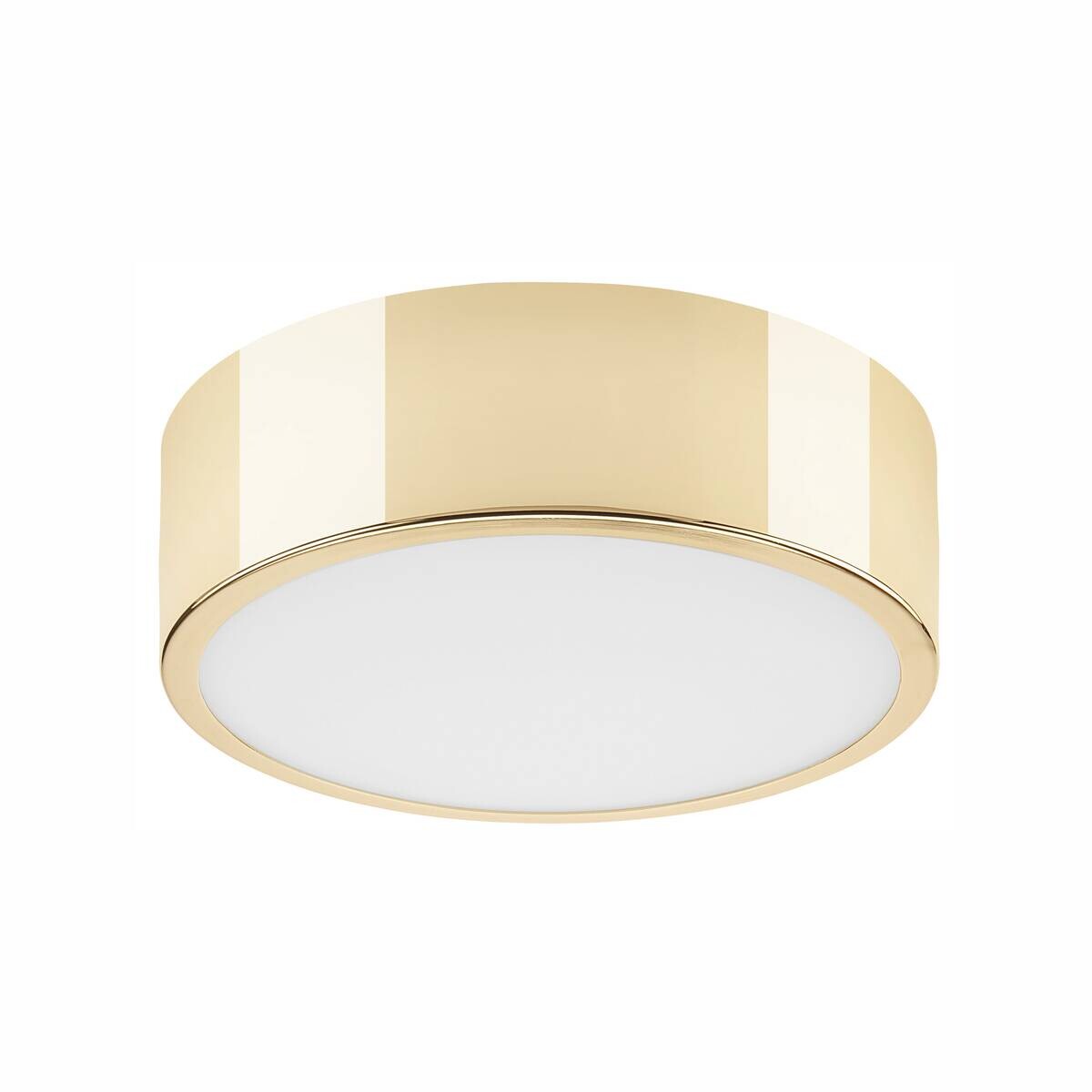 Lamkur Deckenleuchte DANTE 43883 gold Glas Stahl H/L: ca. 8x26 cm E27 1 Brennstellen