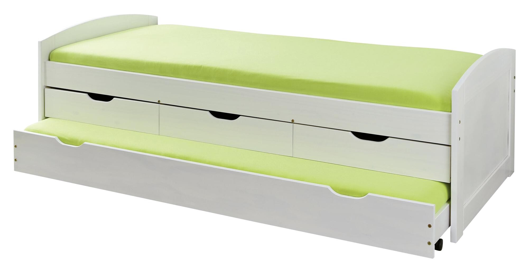 Funktionsbett Ulli weiß Liegefläche B/L: ca. 90x190 cm