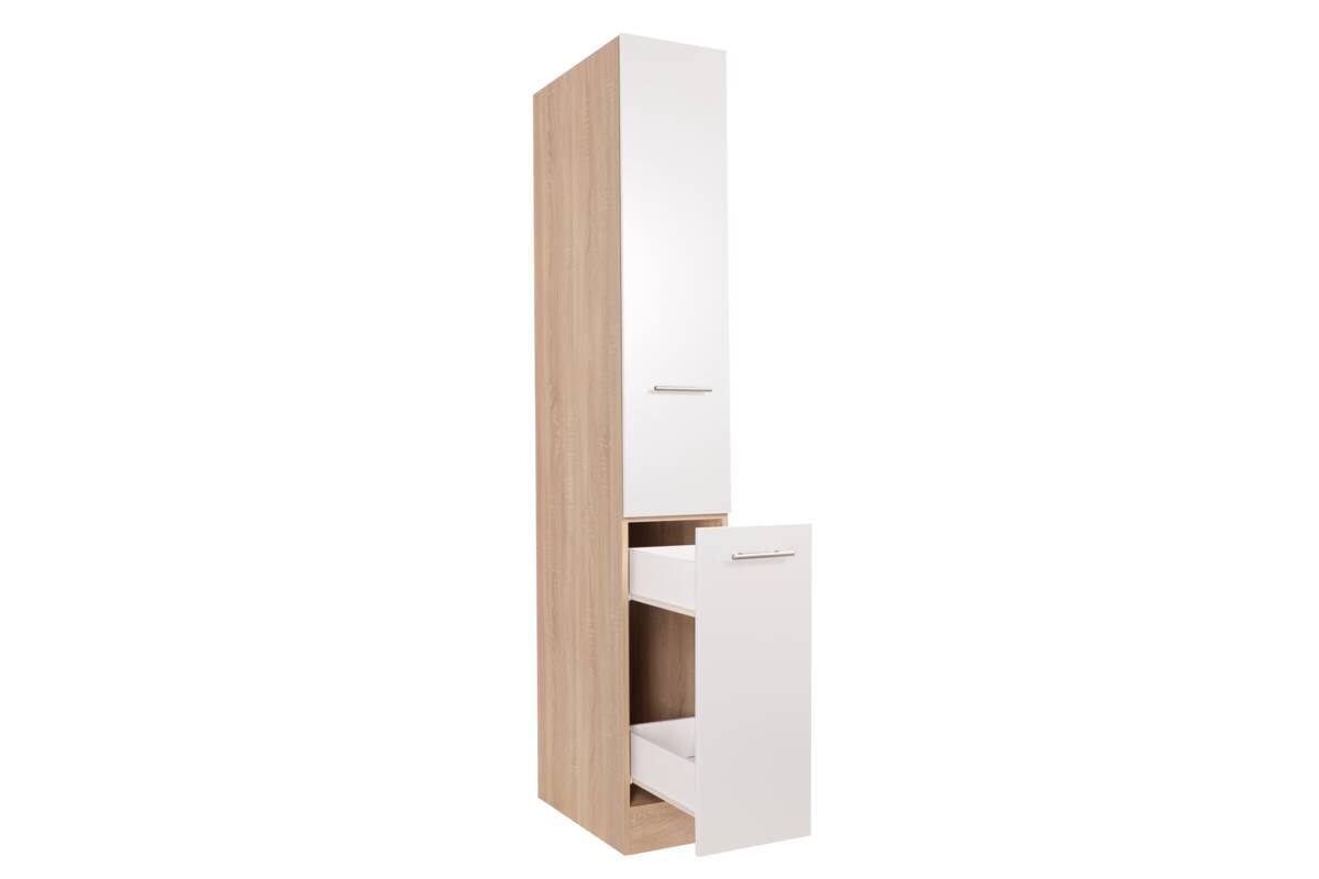Apothekerschrank Merle weiß B/H/T: ca. 30x200x60 cm