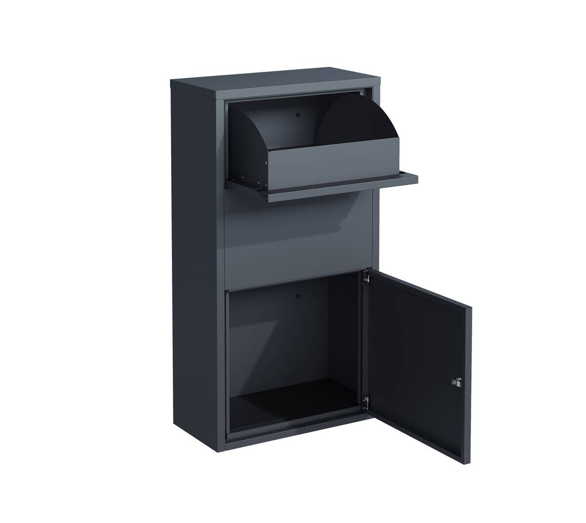 Westmann Briefkasten mit Paketbox Pollux anthrazit B/H/L: ca. 22x82x44 cm