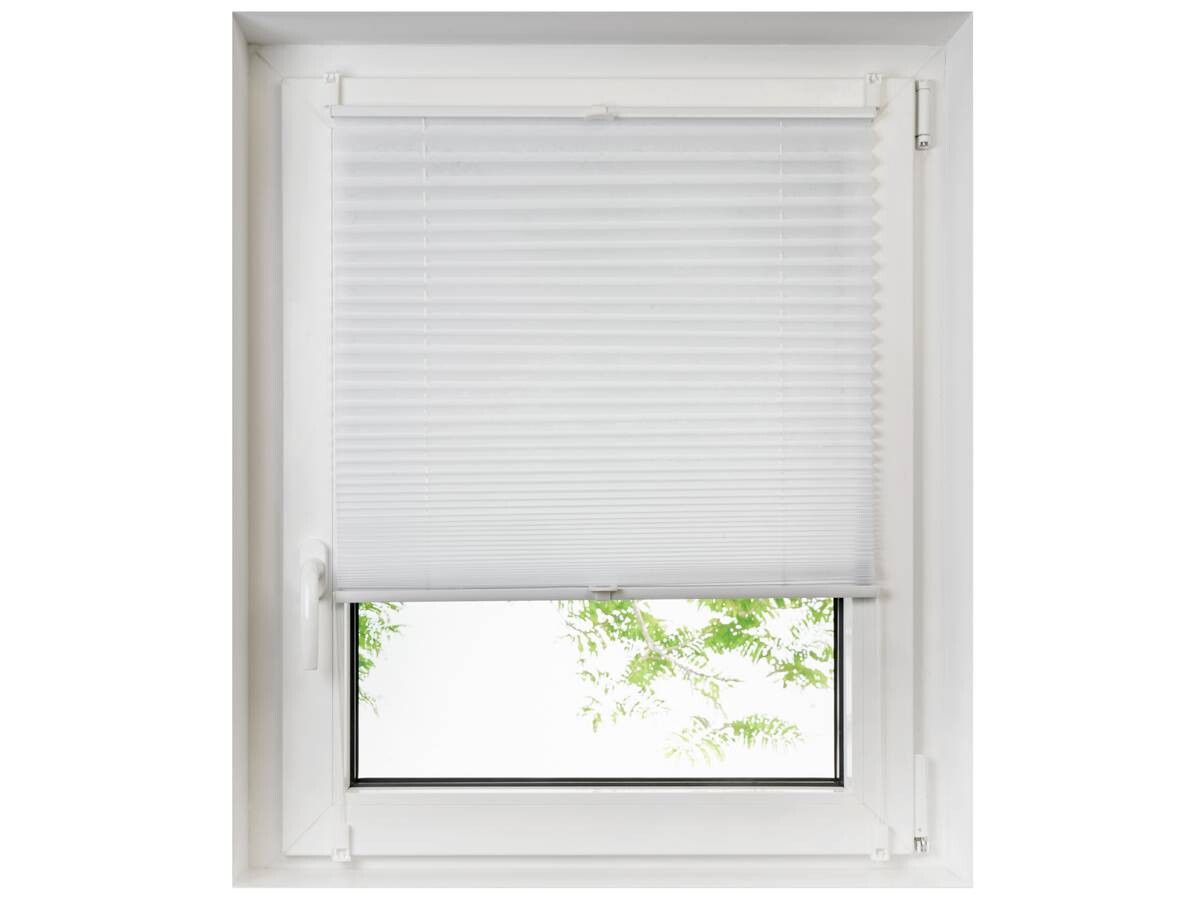 Spannplissee Non Woven weiß B/L: ca. 60x130 cm