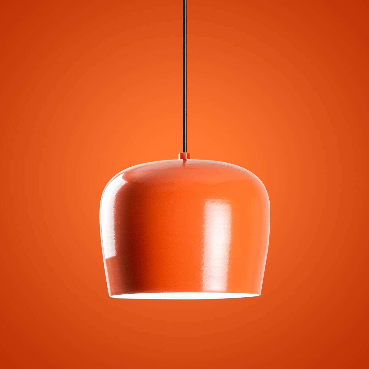 Opviq Pendelleuchte orange Metall B/H/T: ca. 23x114x23 cm E27 1 Brennstellen