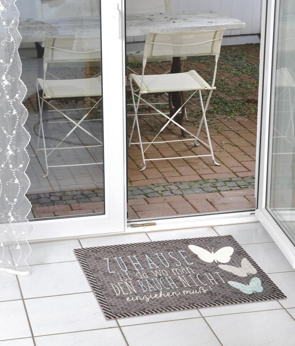 Fußmatte Velvet dunkelgrau B/L: ca. 40x60 cm