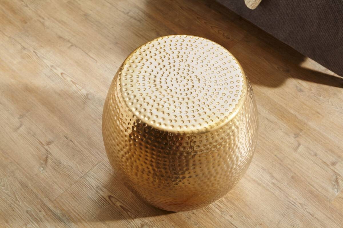 Beistelltisch gold Aluminium B/H/T: ca. 42x42x42 cm