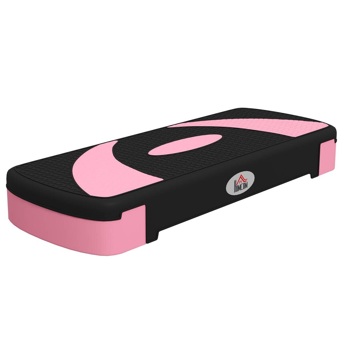 HOMCOM Steppbrett rosa Kunststoff B/H/L: ca. 31x20x80 cm