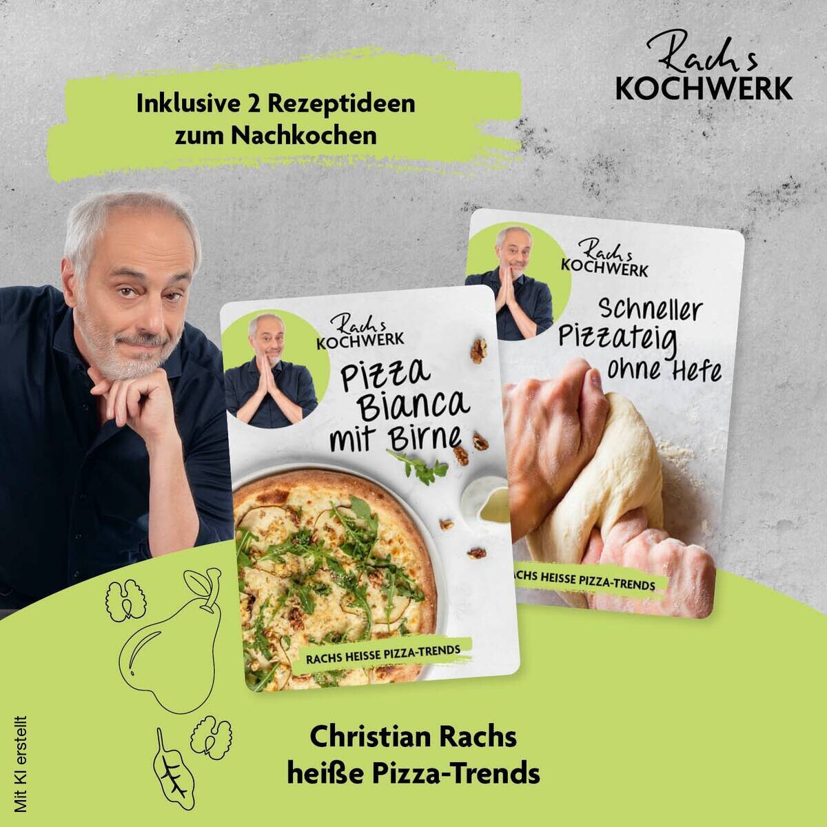 Rachs KOCHWERK Gas-Pizzaofen silber Edelstahl B/H/L/D: ca. 61,5x32x70,5x55 cm