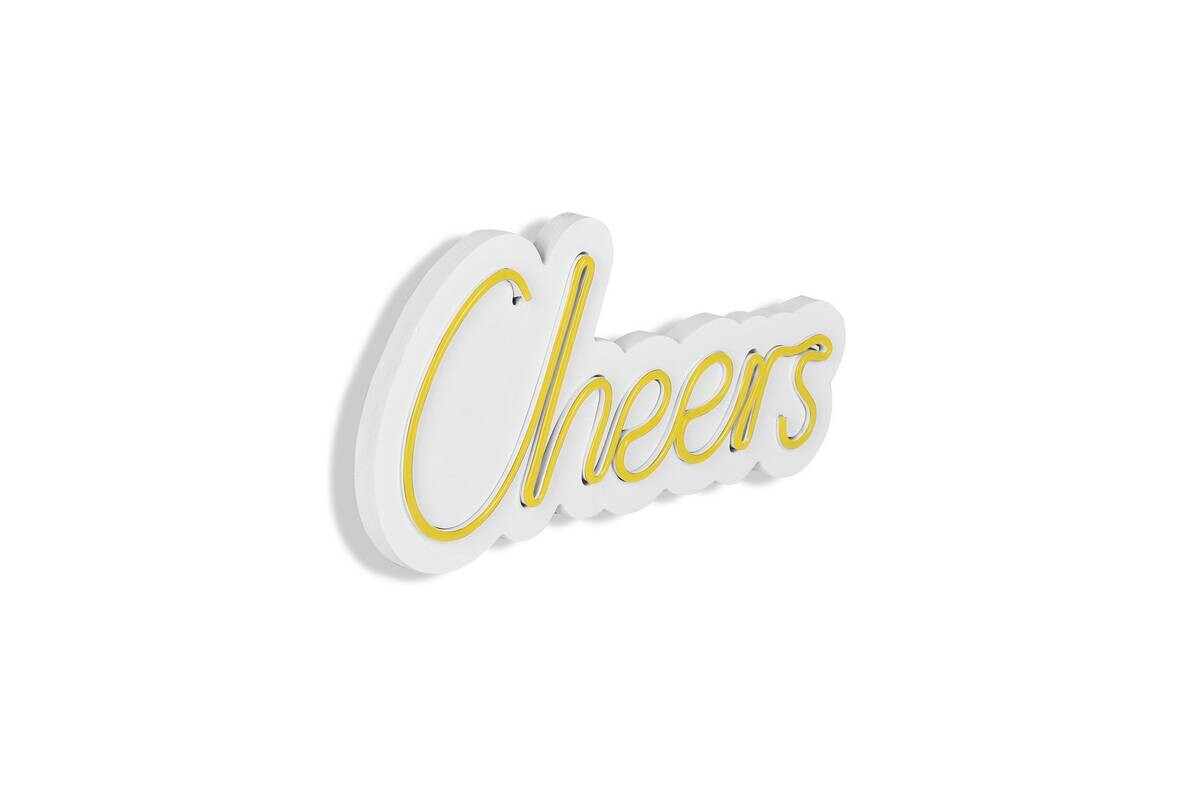 Opviq LED-Wandleuchte gelb PVC B/H/T/L: ca. 36x18x2x36 cm