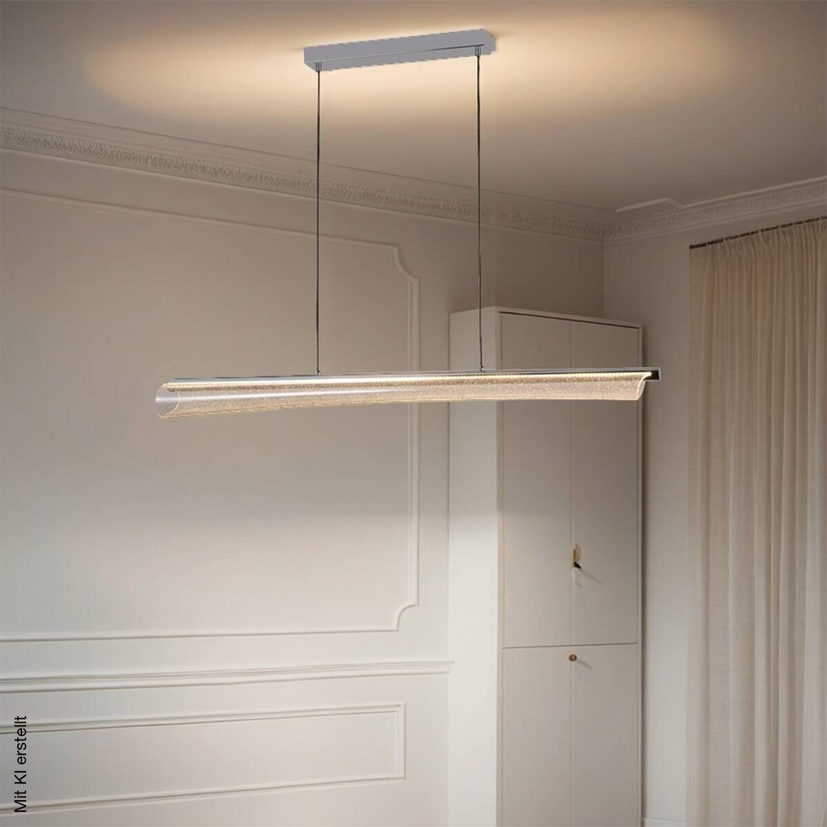 POCOline LED-Pendelleuchte Darcy Acryl Metall B/H/L: ca. 13x120x120 cm