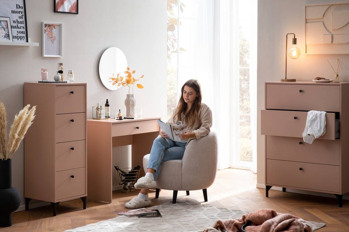 Kommode Smash apricot B/H/T: ca. 40,1x116,7x40 cm